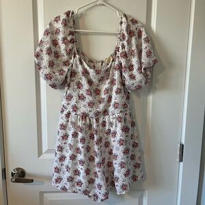 Altar’d State Floral Puff Sleeve Romper